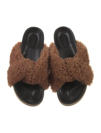 Chloé Shearling Slides