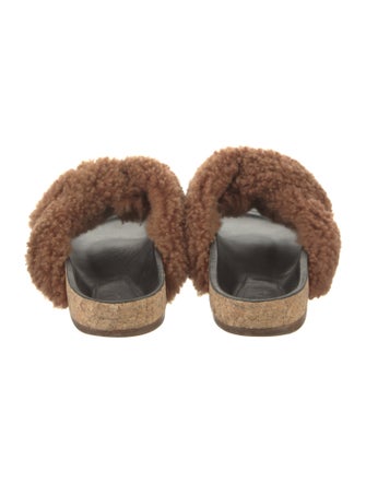 Chloé Shearling Slides