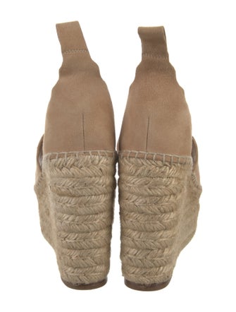 Chloé Suede Scalloped Accent Espadrilles