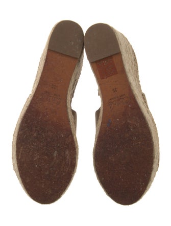 Chloé Suede Scalloped Accent Espadrilles