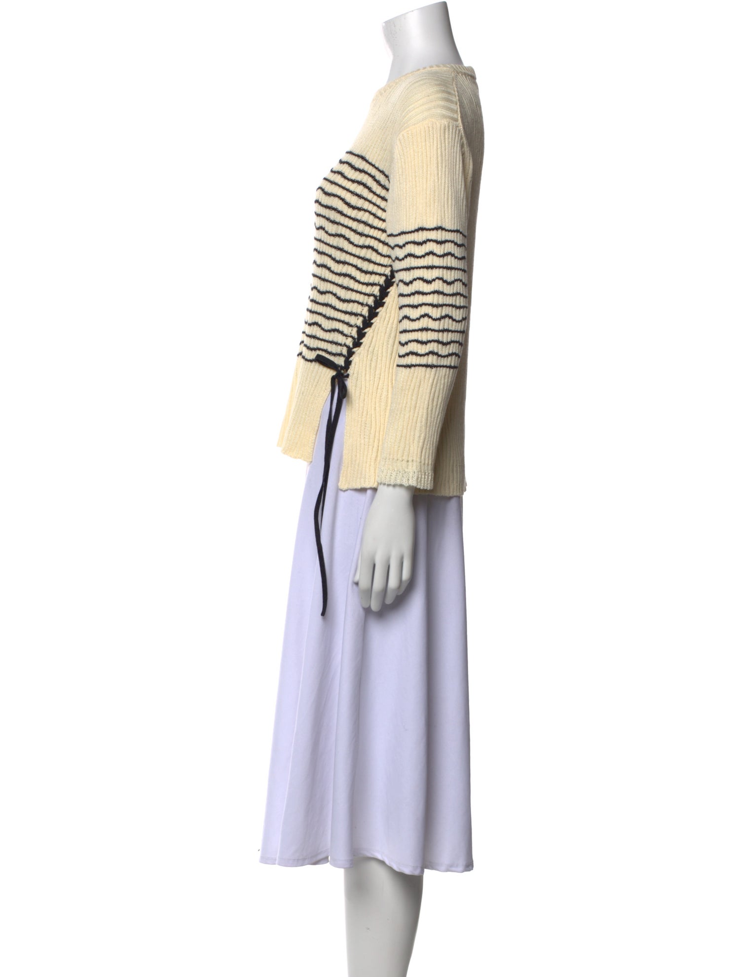 Chloé Striped Crew Neck Sweater