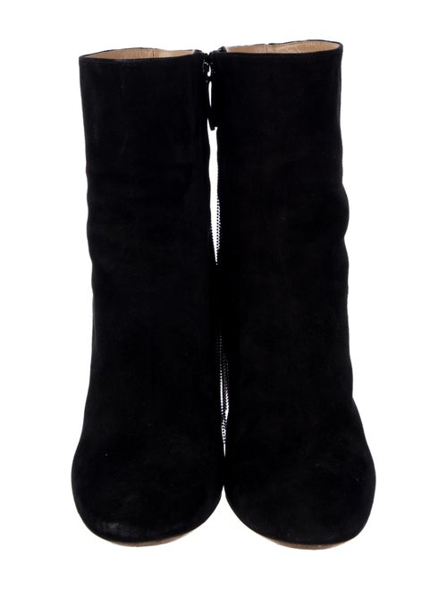 Chloé Suede Beaded Accents Combat Boots