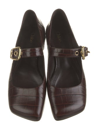 Chloé Leather Mary Jane Flats