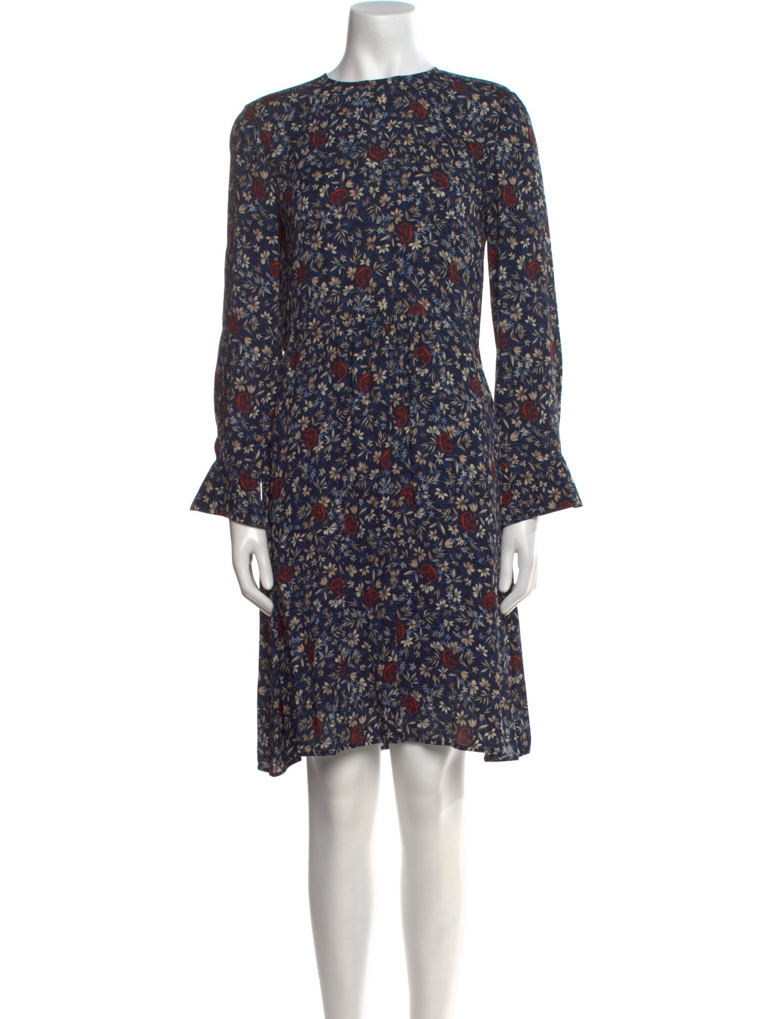 Chloé Floral Print Knee-Length Dress