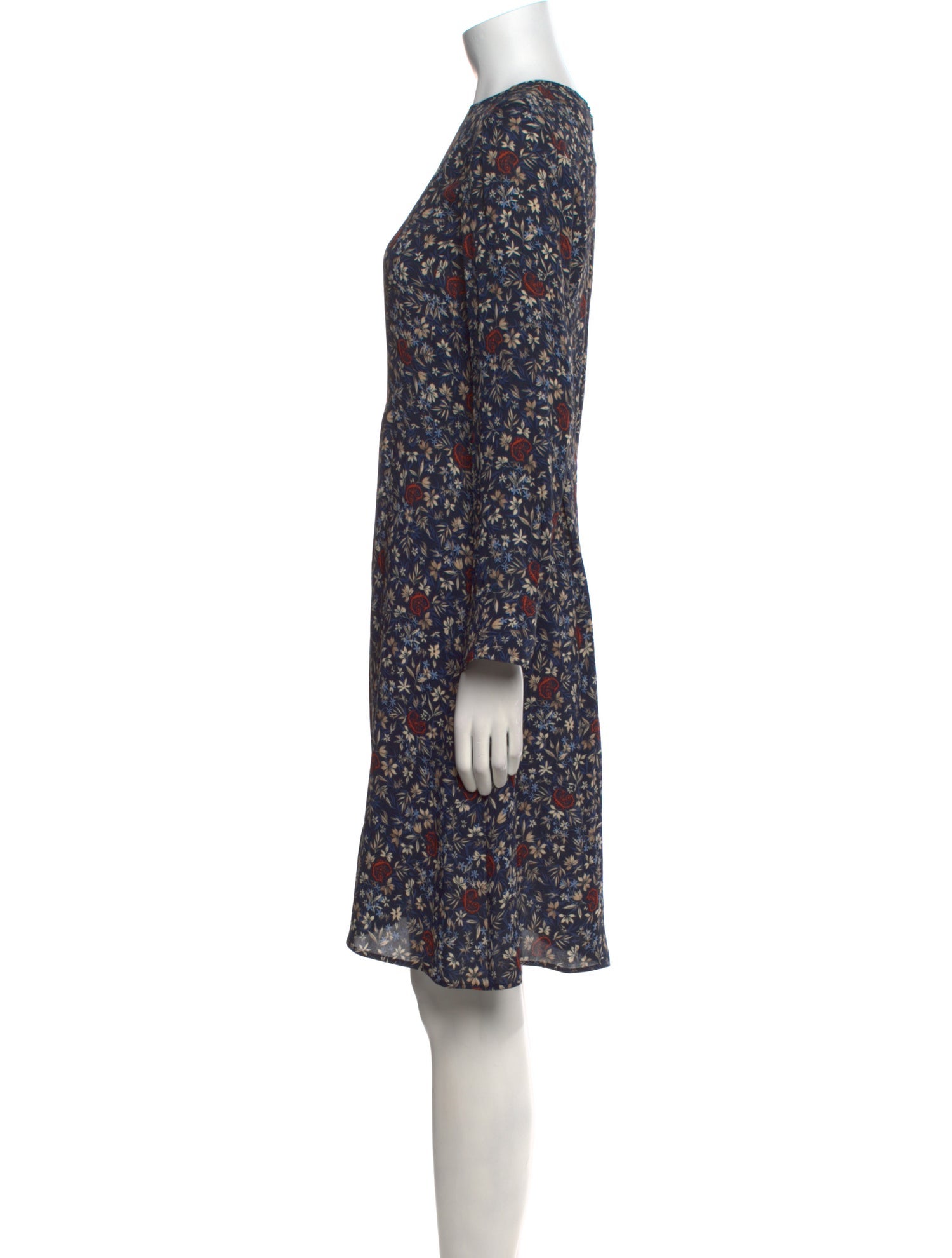 Chloé Floral Print Knee-Length Dress