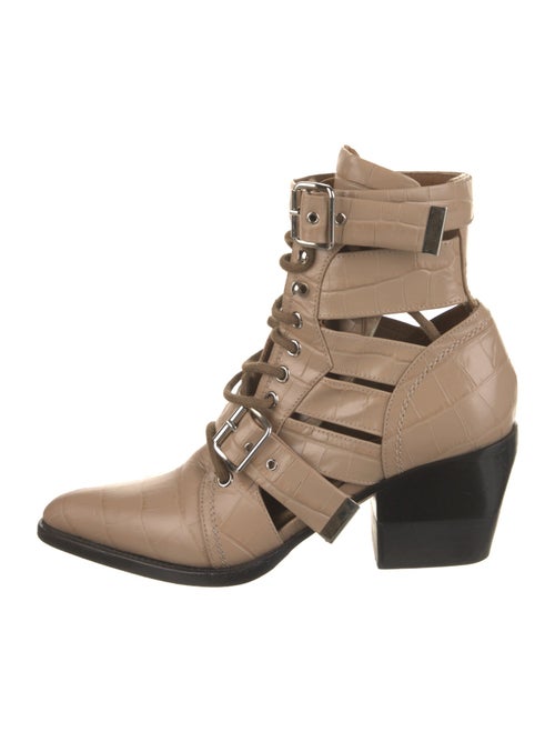Chloé Leather Lace-Up Boots