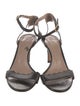 Chloé Leather Scalloped Accent Sandals