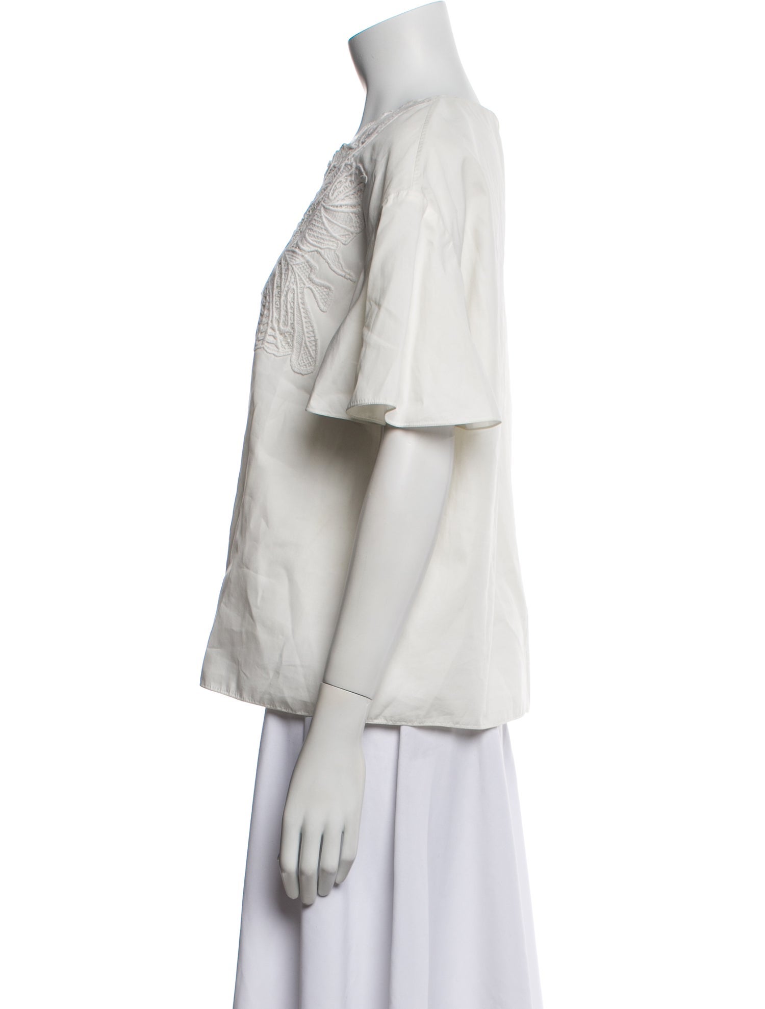 Chloé Crew Neck Short Sleeve Top