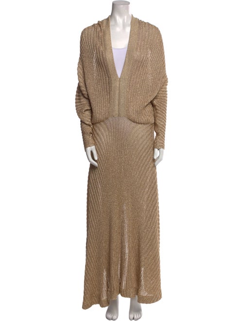 Chloé V-Neck Long Dress