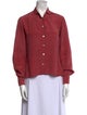 Chloé Silk Long Sleeve Button-Up Top