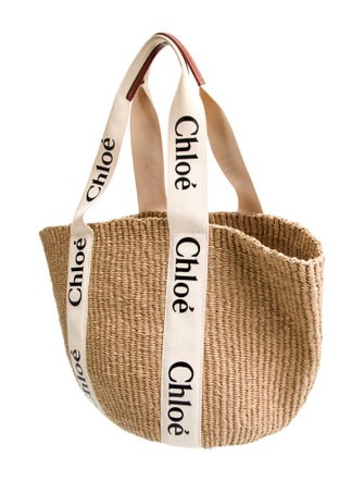 Chloé Raffia Top Handle Bag