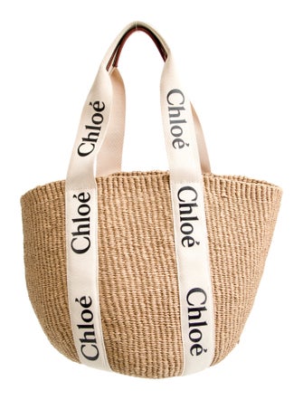 Chloé Raffia Top Handle Bag