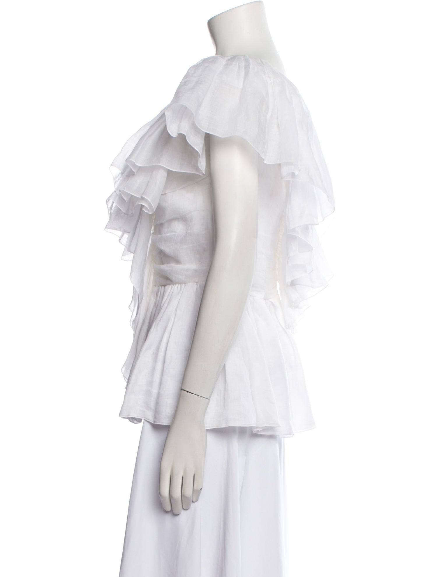 Chloé V-Neck Short Sleeve Top