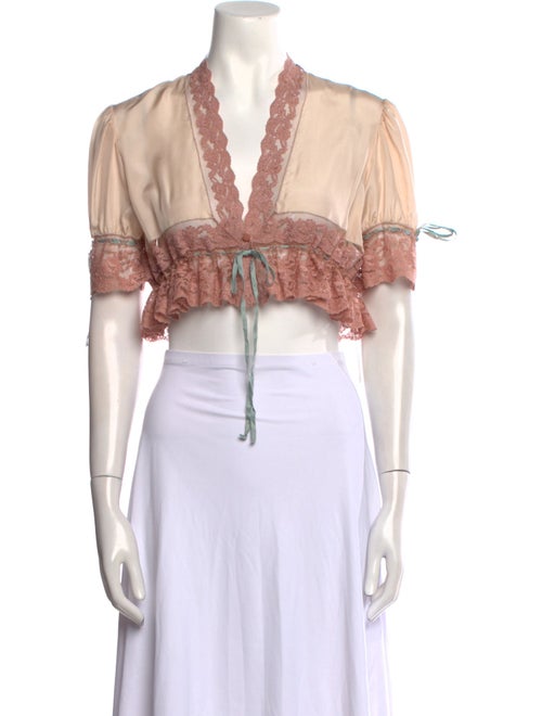 Chloé 2025 Silk Crop Top