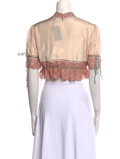 Chloé 2025 Silk Crop Top