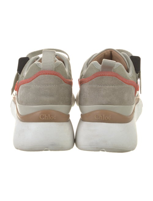 Chloé Canvas Colorblock Pattern Sneakers