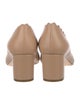 Chloé Leather Scalloped Accent Pumps