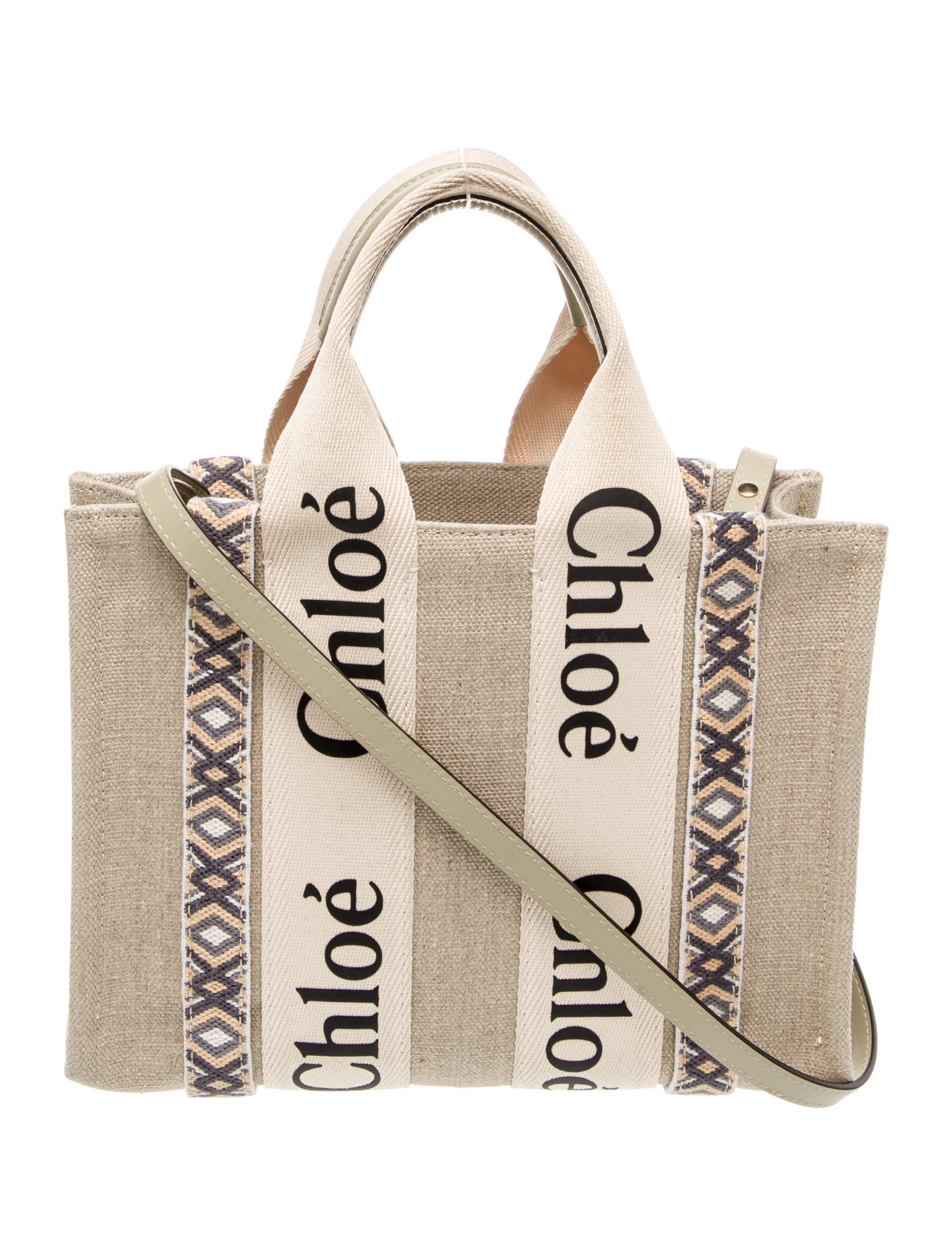 Chloé Canvas Woody Small