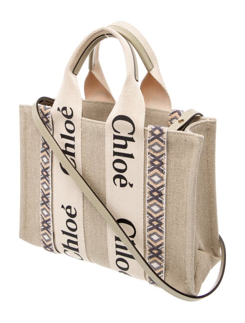 Chloé Canvas Woody Small