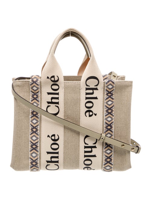 Chloé Canvas Woody Small