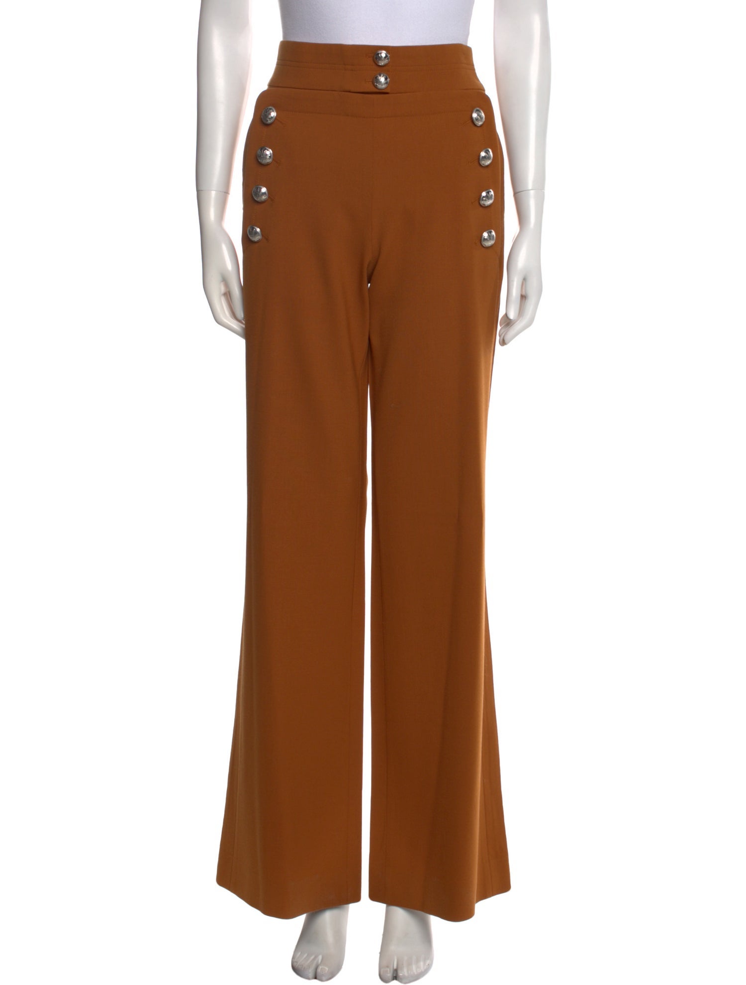 Chloé Virgin Wool Wide Leg Pants