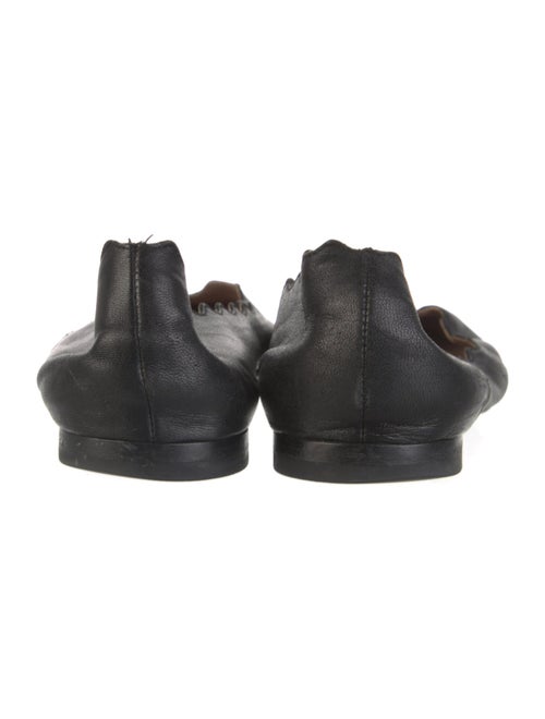 Chloé Leather Scalloped Accent Ballet Flats