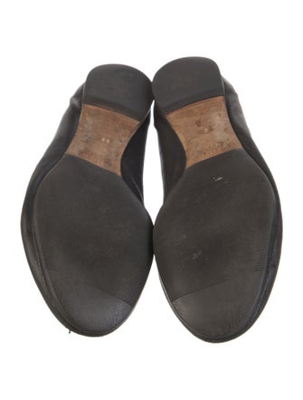 Chloé Leather Scalloped Accent Ballet Flats