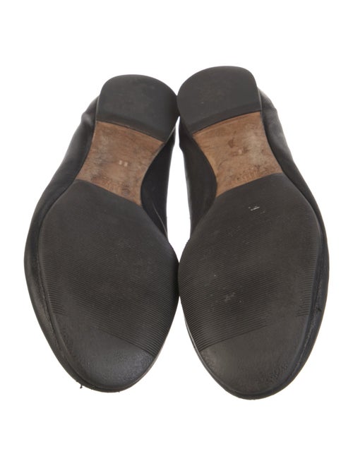 Chloé Leather Scalloped Accent Ballet Flats