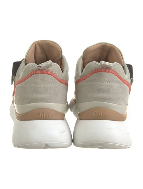 Chloé Leather Mesh Accents Sneakers