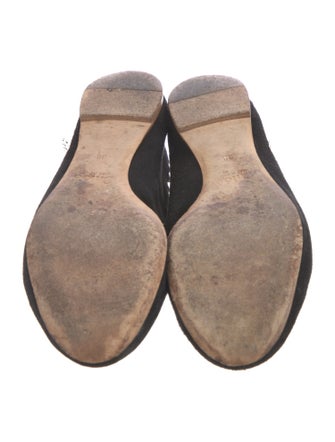 Chloé Suede Scalloped Accent Ballet Flats