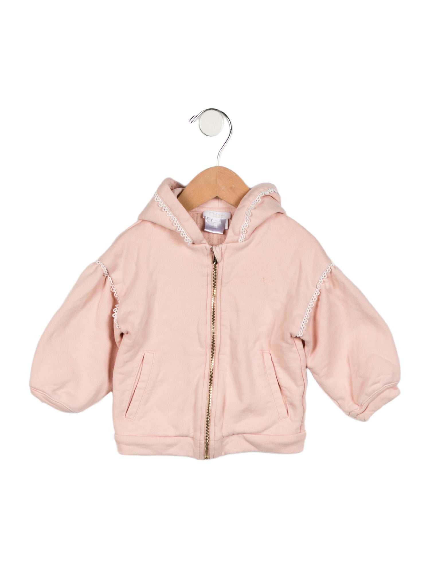 Chloé Girls' Hooded Zip Sweatshirt
