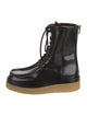 Chloé Leather Colorblock Pattern Combat Boots