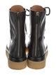 Chloé Leather Colorblock Pattern Combat Boots