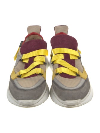 Chloé Mesh Colorblock Pattern Sneakers
