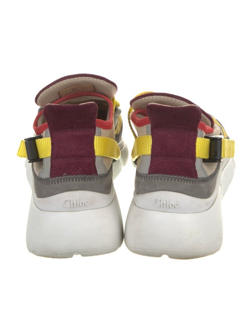 Chloé Mesh Colorblock Pattern Sneakers