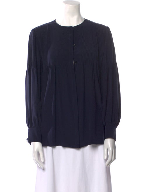 Chloé Silk Crew Neck Blouse