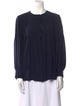 Chloé Silk Crew Neck Blouse