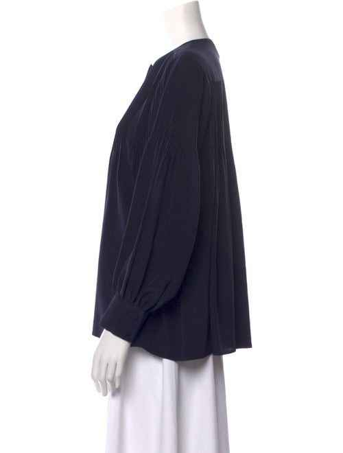 Chloé Silk Crew Neck Blouse