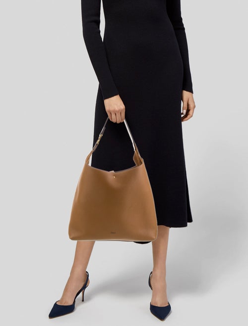 Chloé Leather Marcie Bucket Bag