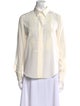 Chloé Silk Long Sleeve Button-Up Top