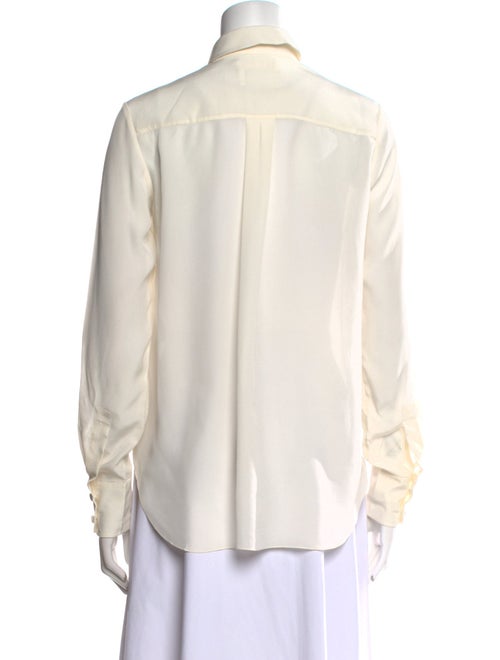 Chloé Silk Long Sleeve Button-Up Top