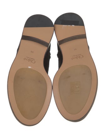 Chloé Velvet Combat Boots