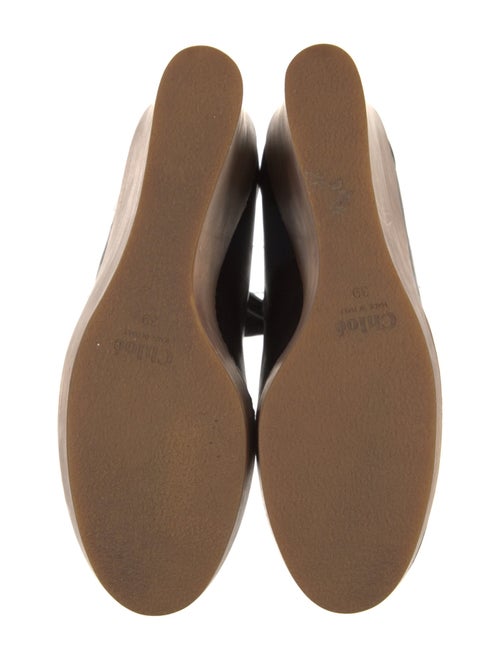 Chloé Leather Colorblock Pattern Pumps