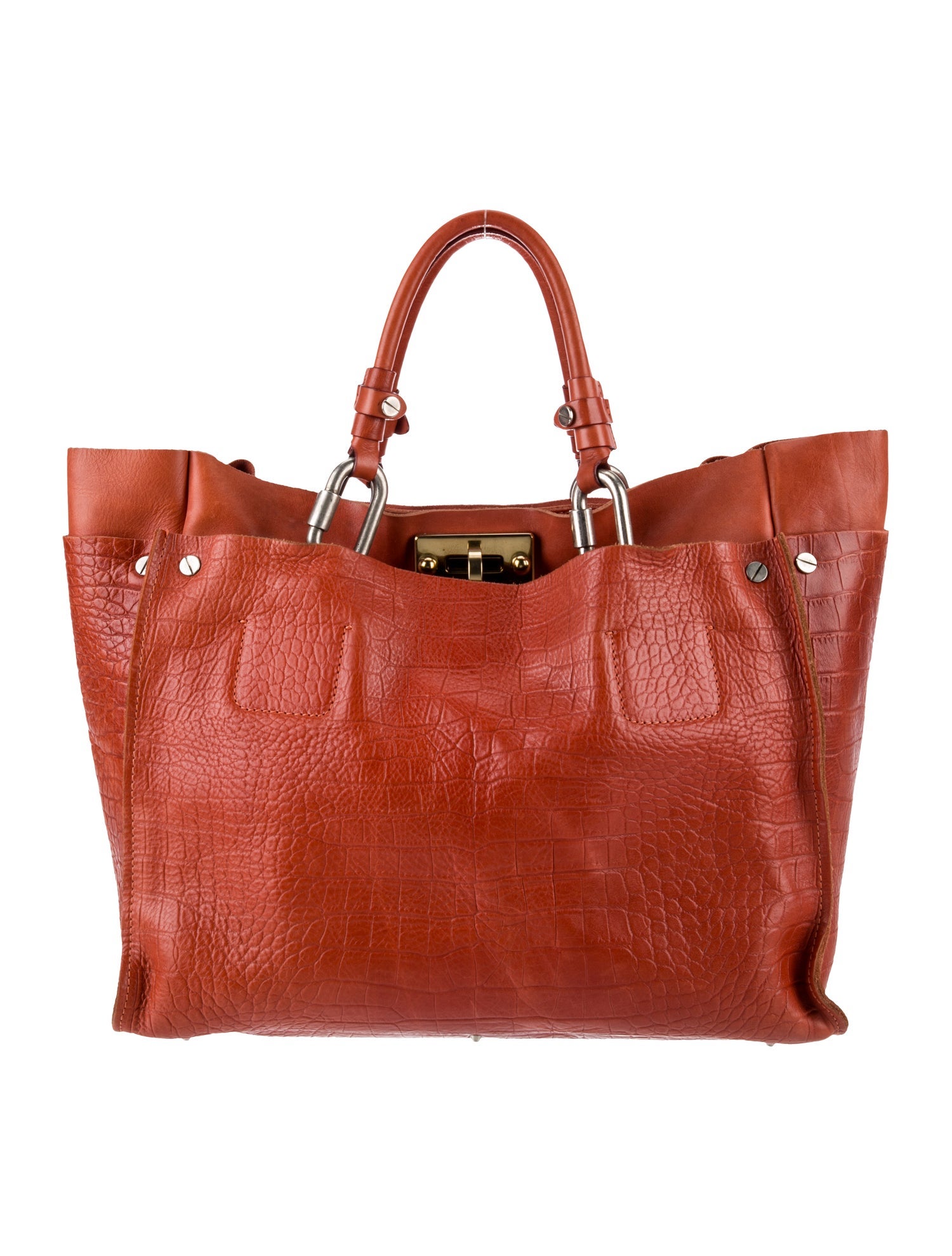 Chloé Embossed Leather Tote