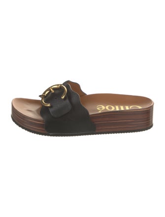 Chloé Leather Slides