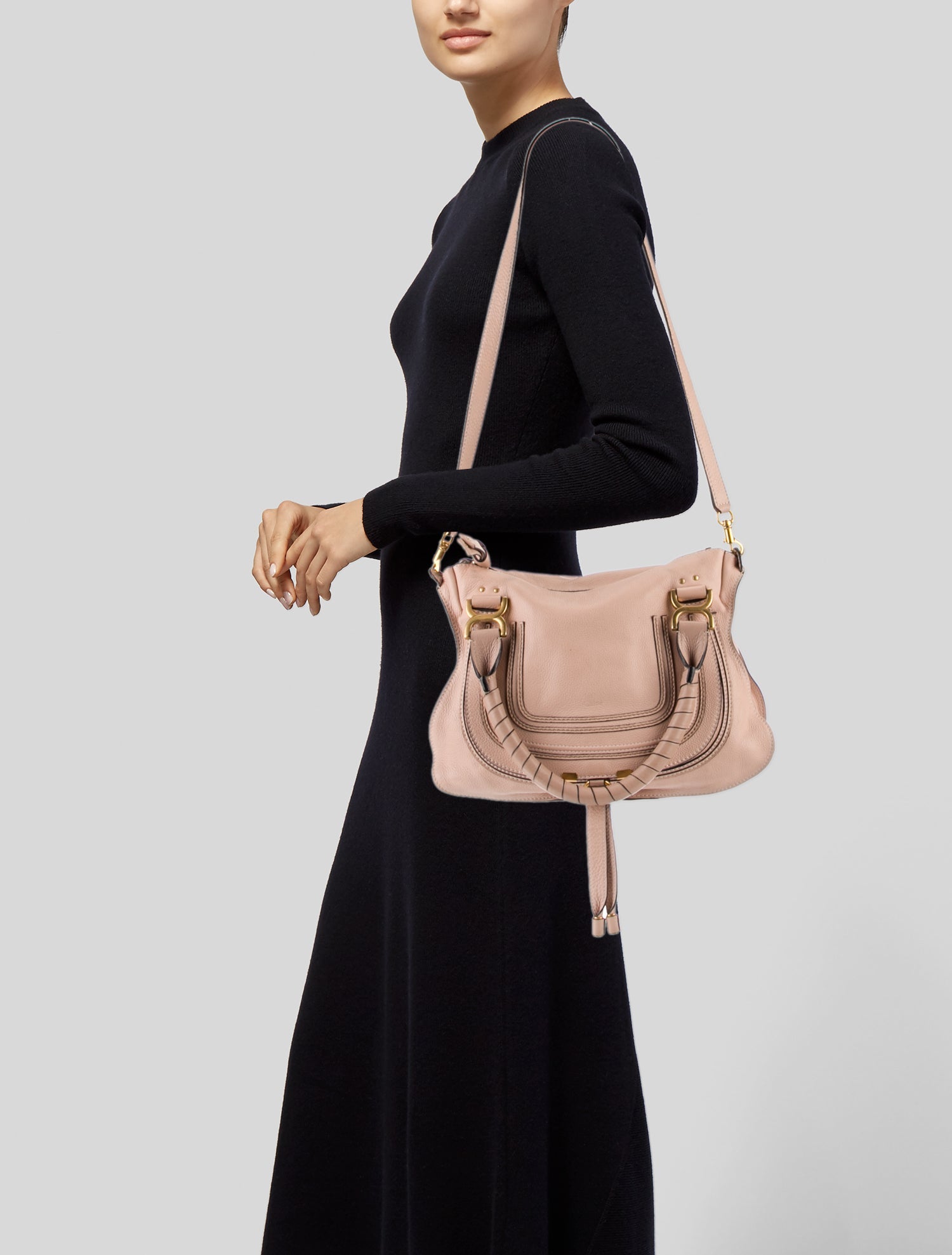 Chloé Leather Marcie Crossbody Medium