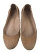 Chloé Suede Scalloped Accent Ballet Flats