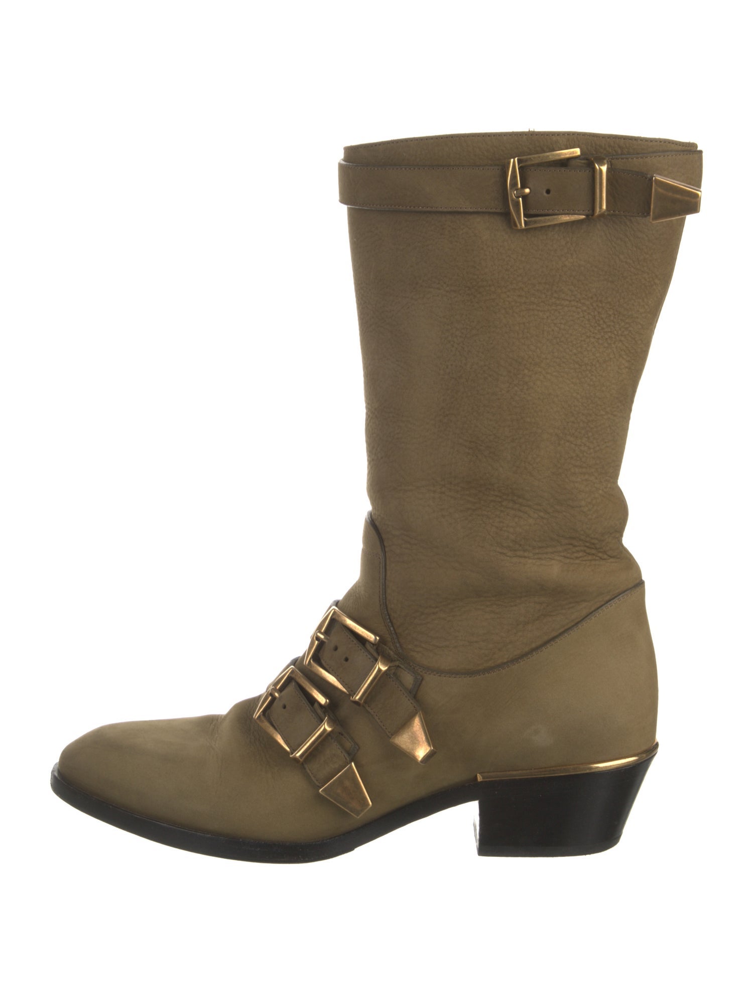Chloé Suede Moto Boots