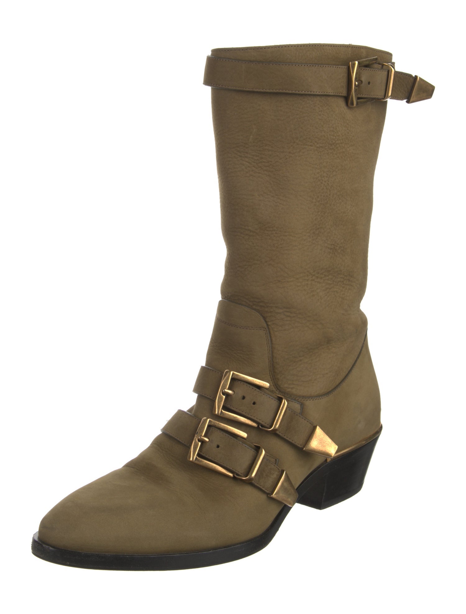Chloé Suede Moto Boots
