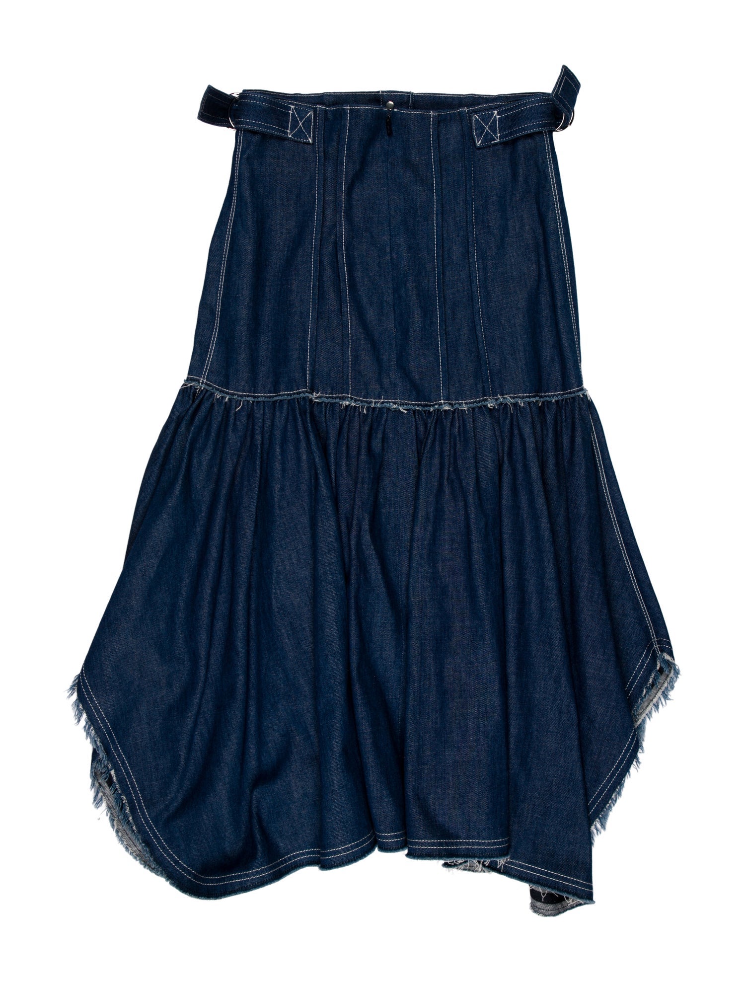 Chloé Raw-Edge Trim Midi Length Skirt